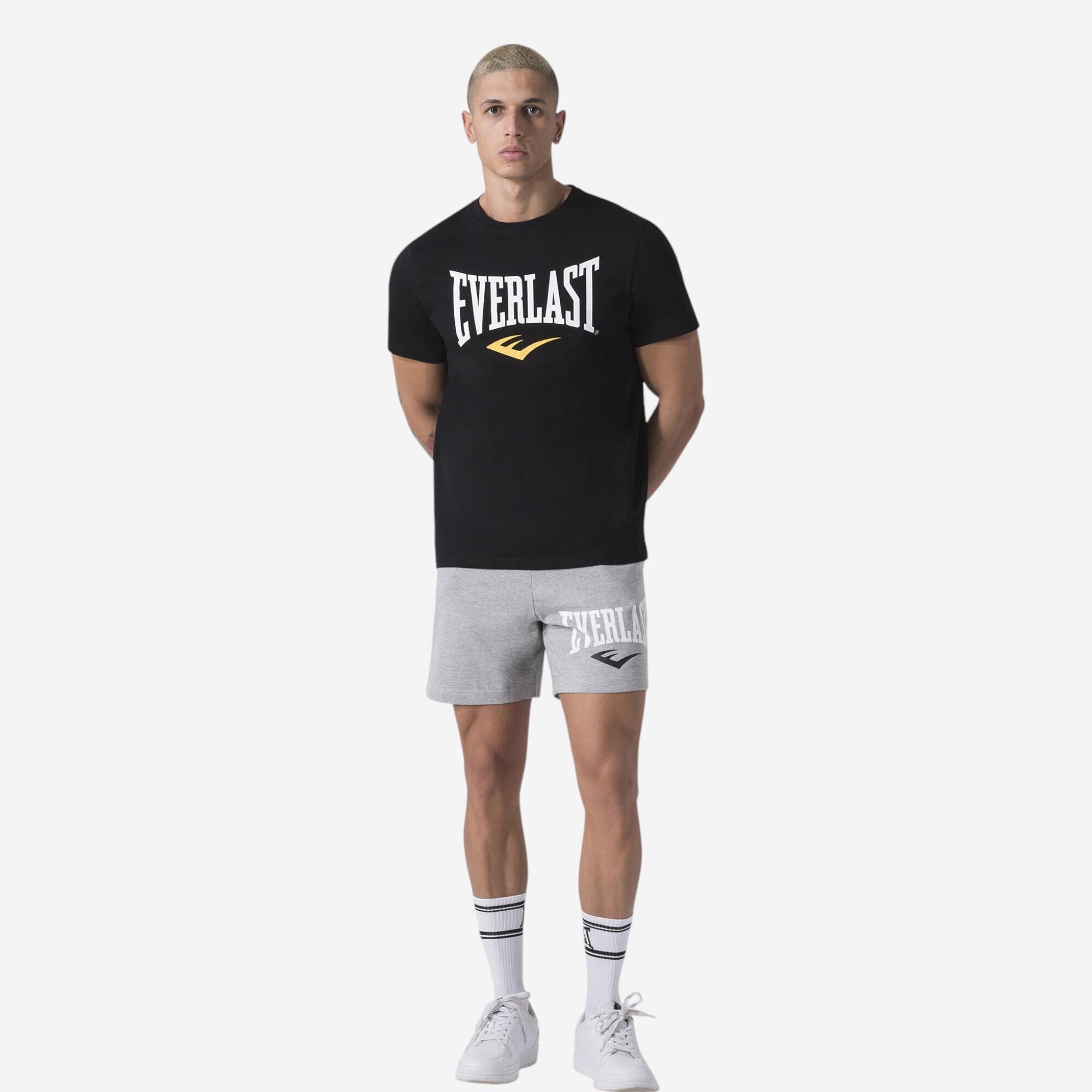 EVERLAST Pantaloncini uomo boxe Everlast regular fit cotone con tasche grigi
