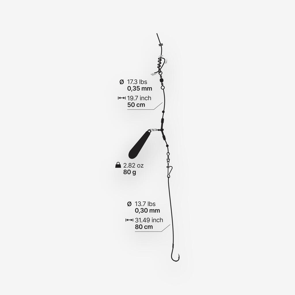 Leader for sea surfcasting SW ETU SURF LGT