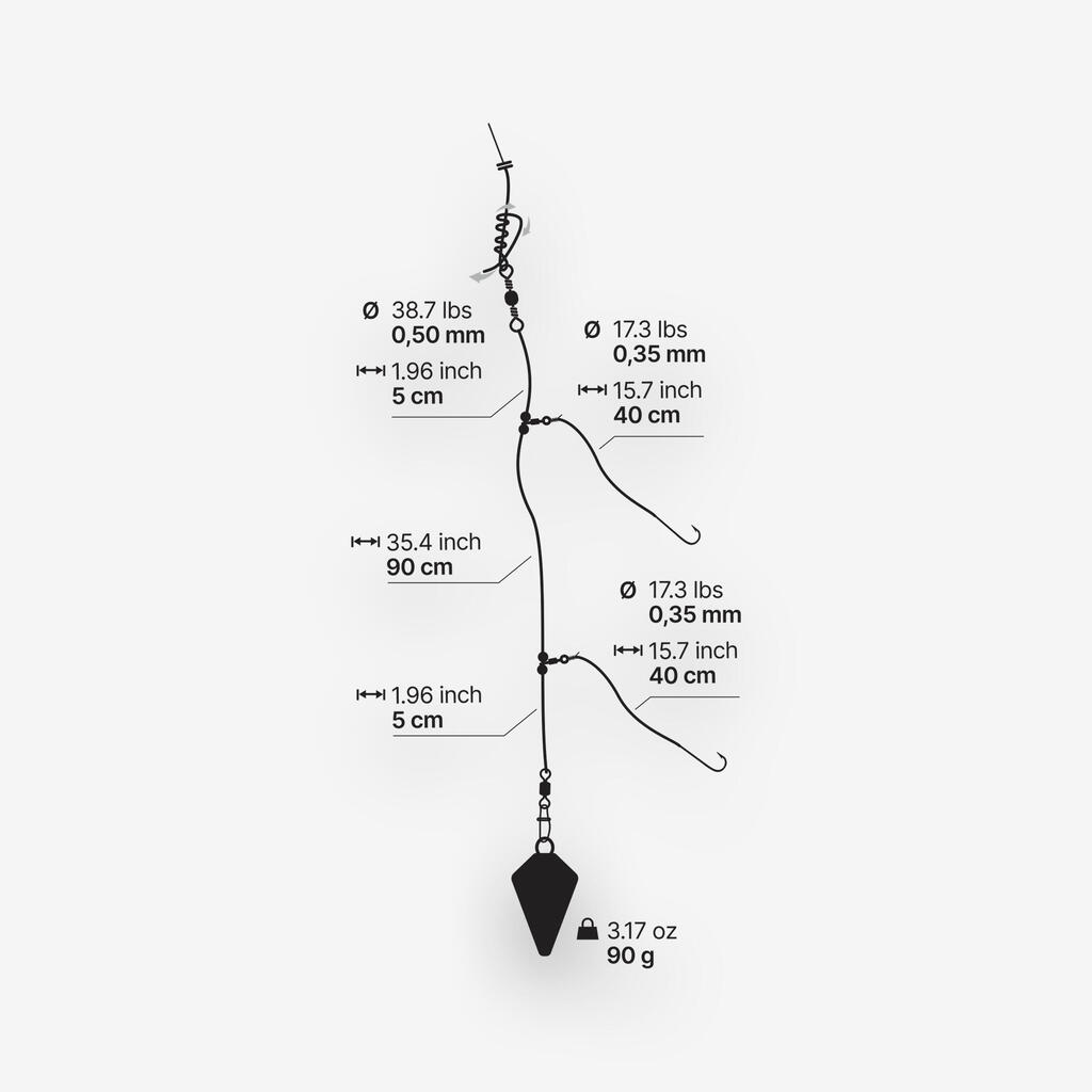 BLeader for surfcasting fishing SW ETU SURF HVY