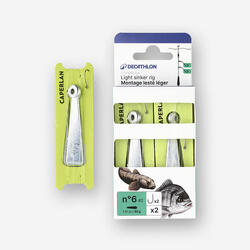 MONTAGE PALANGROTTE PECHE EN MER LESTE LEGER N°6 x2