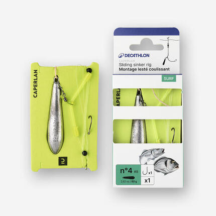 MONTAGE PECHE SURFCASTING LESTE COULISSANT 80g