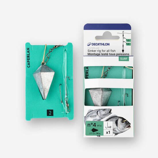 Montatura surfcasting zavorra 90g