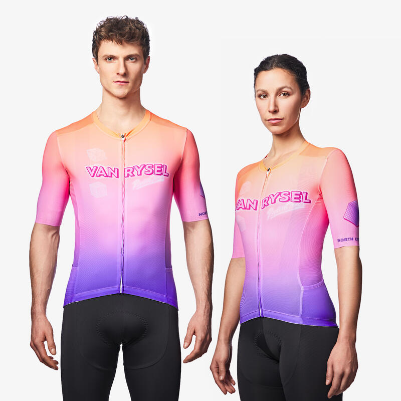 Koszulka rowerowa Van Rysel RCR 2 Flanders 90's LTD krótki rękaw