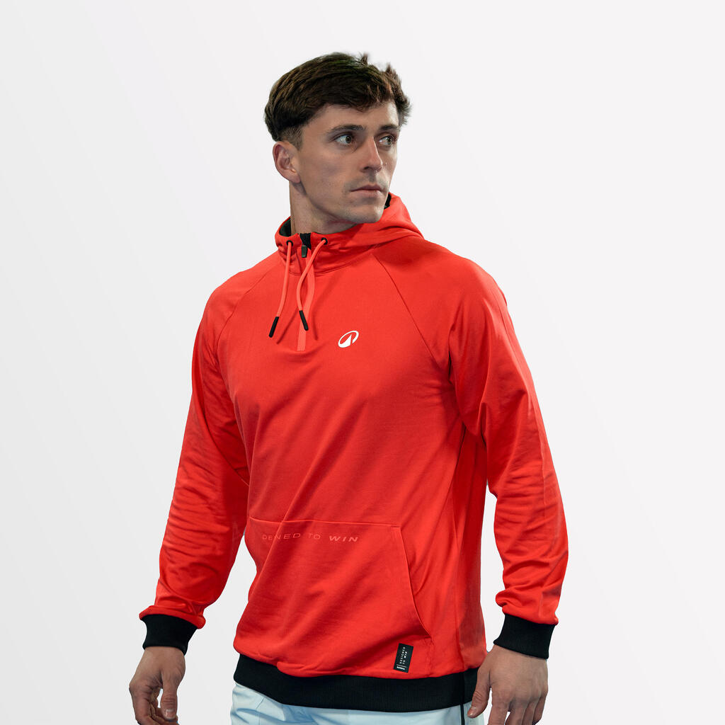 Moški tehnični pulover s kapuco za padel tenis Hoodie Kuikma Pro