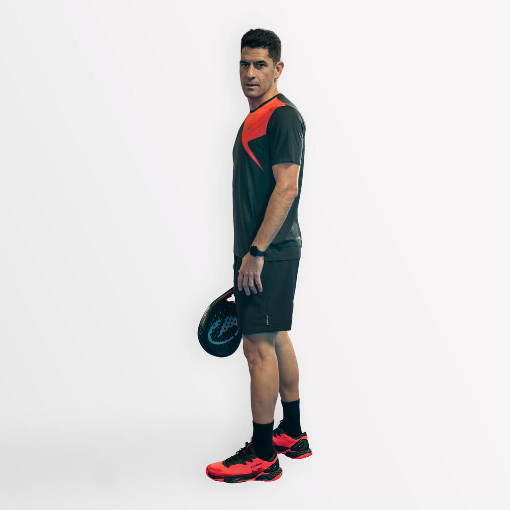 Crvena muška majica kratkih rukava za padel KUIKMA PTS PRO MAXI SANCHEZ