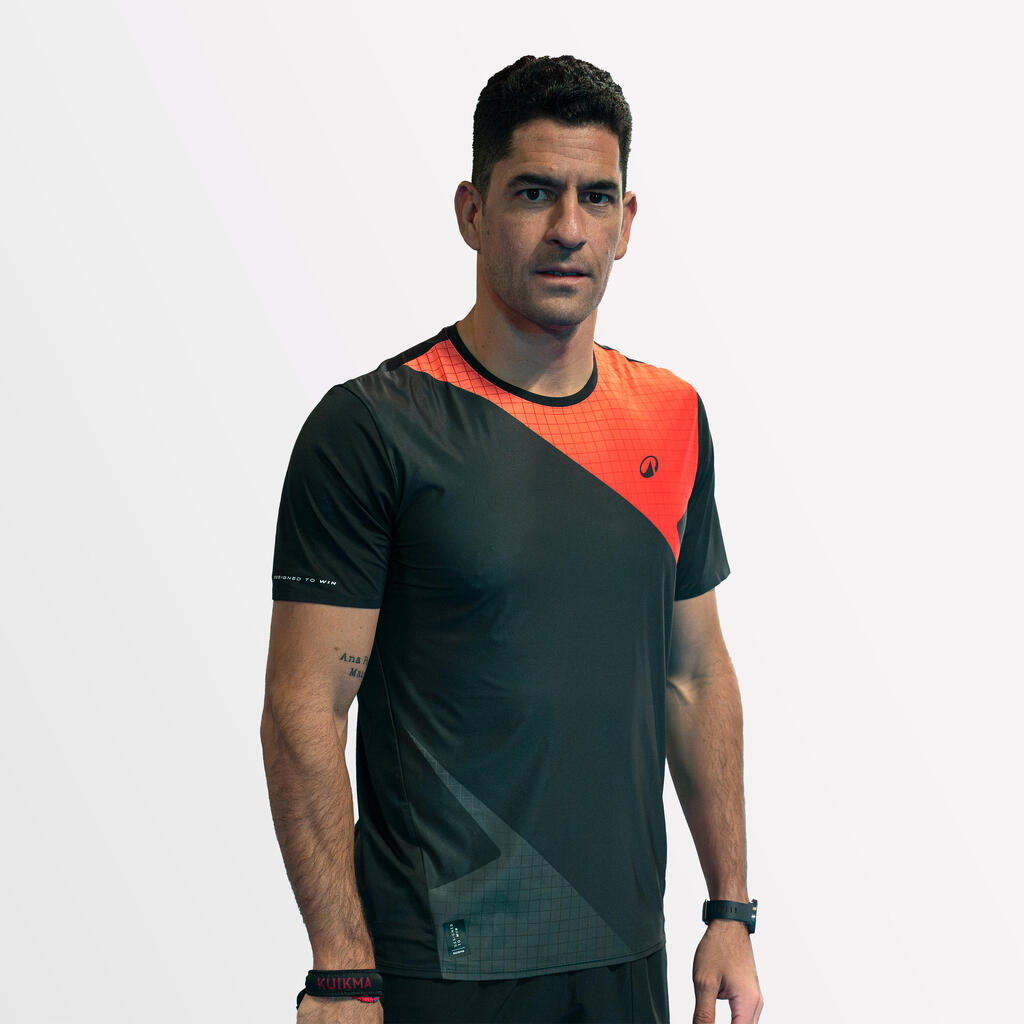 Crvena muška majica kratkih rukava za padel KUIKMA PTS PRO MAXI SANCHEZ