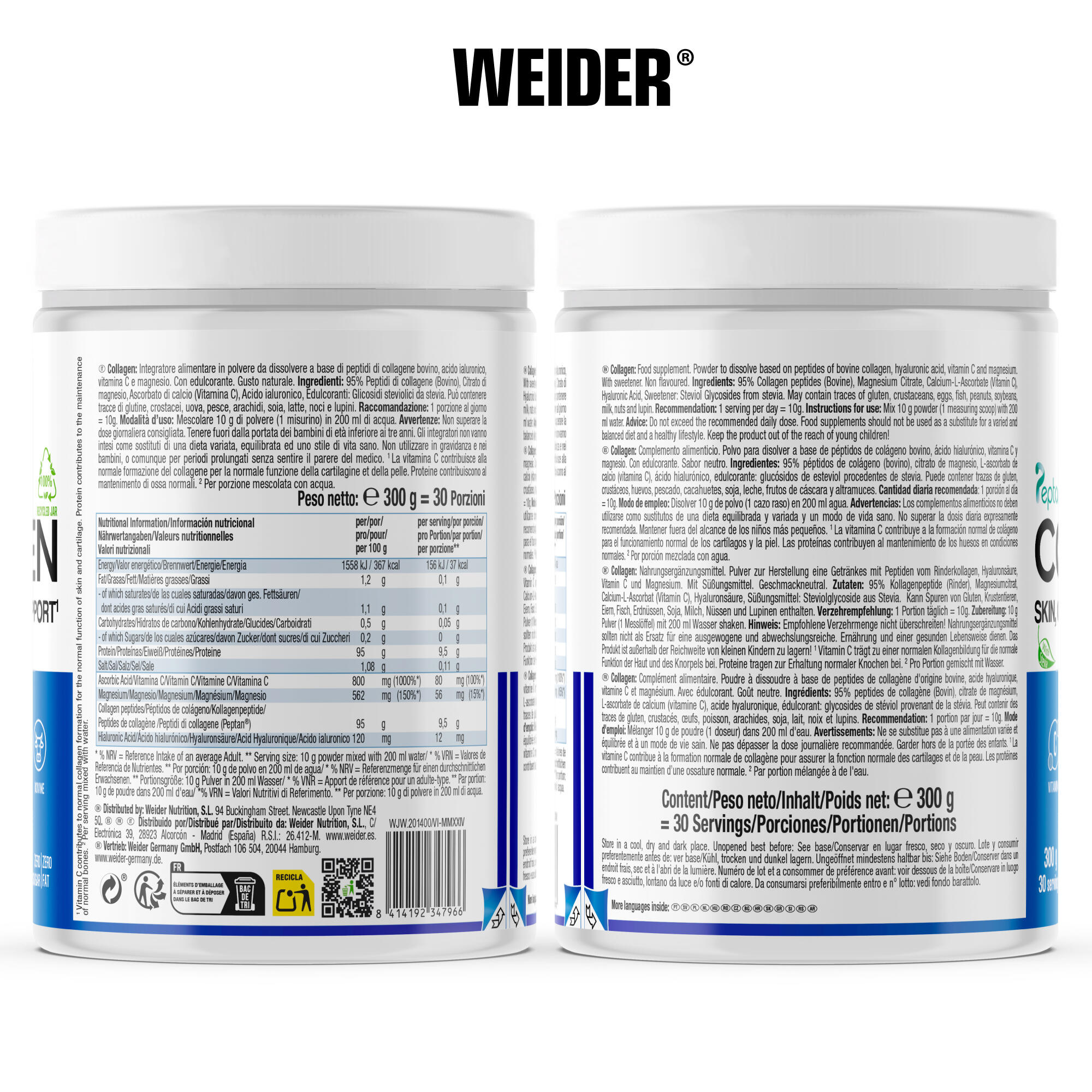 Collagen Weider 300 g  2/3