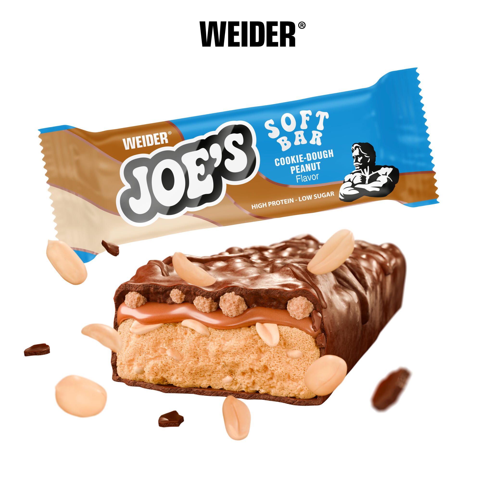 Barretta proteica cookie e arachidi, Joe's Soft Bar 50 g 3/3