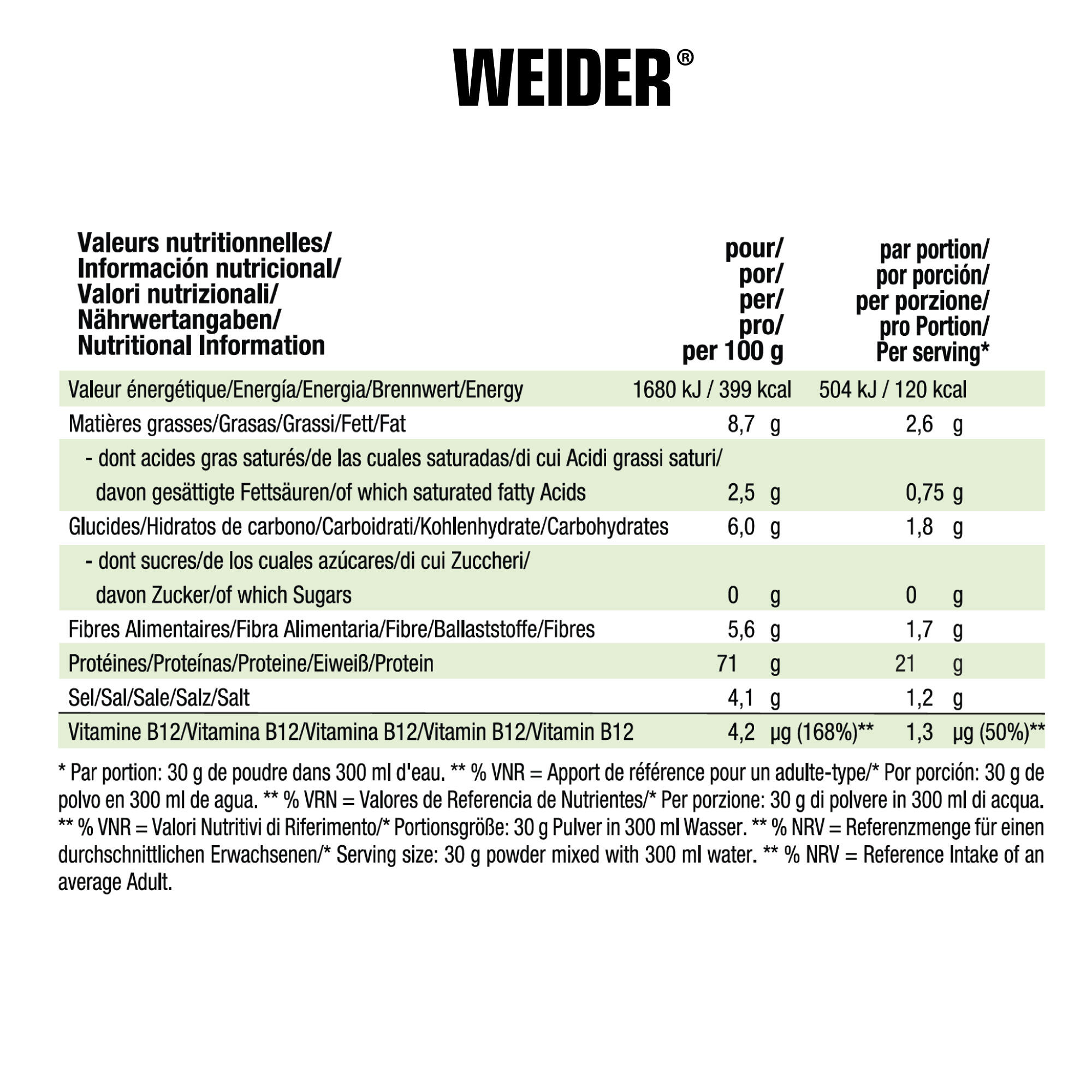 Proteína Vegetal Vegana