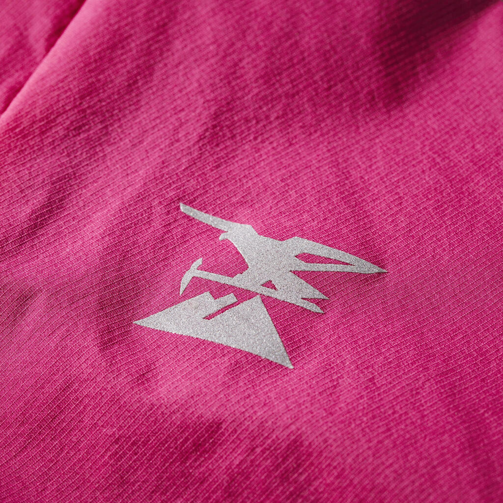 Roze ženska vetrovka za planinarenje