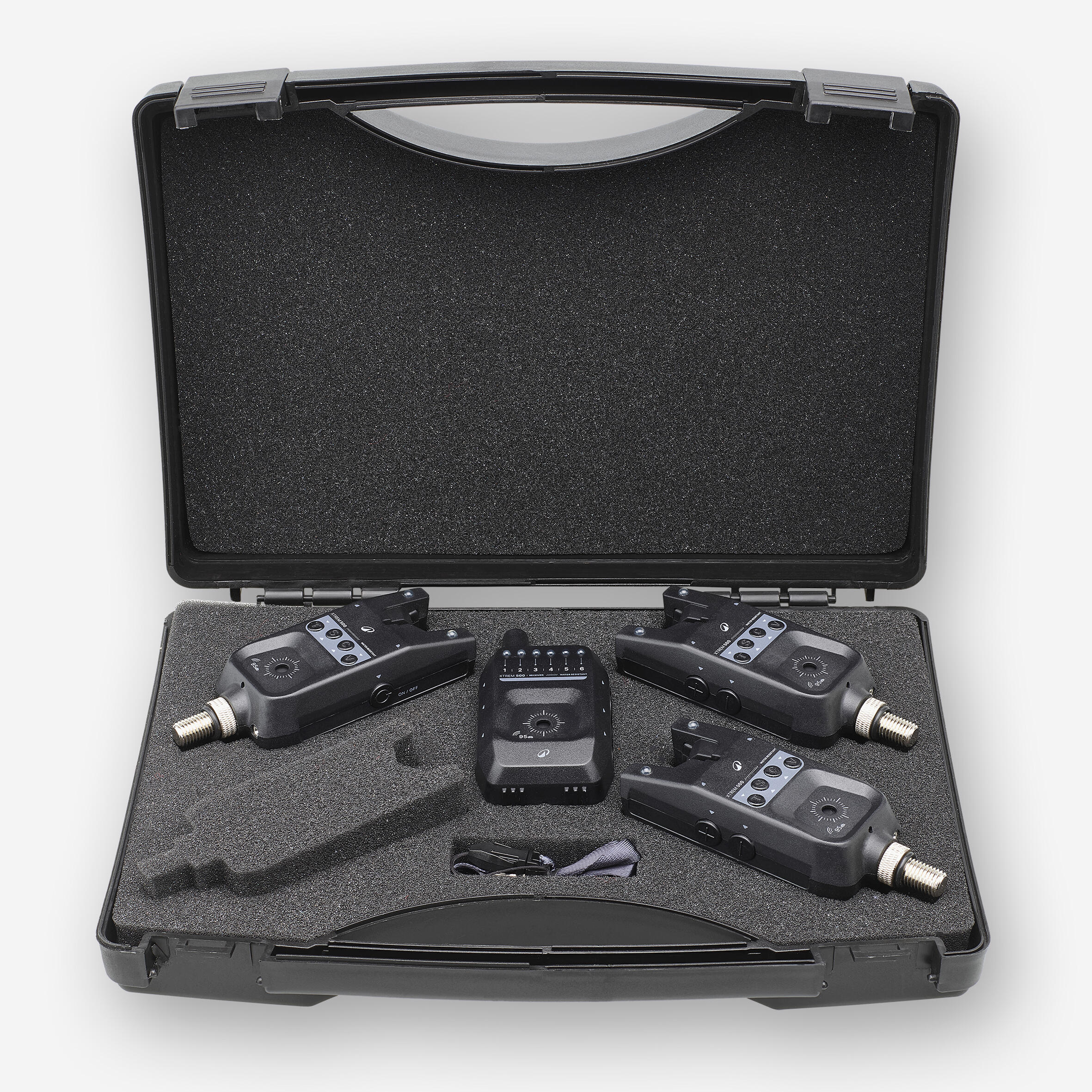 Coffret pêche de la carpe Xtrem 500 3 détecteurs de touche + centrale 2/27