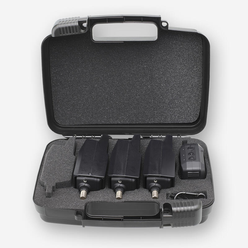 Coffret pêche de la carpe Xtrem 900 3 détecteurs de touche + centrale
