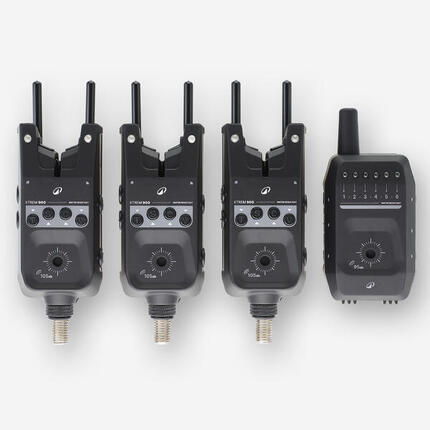 Kit Carpfishing Xtrem 900 3 Detectores Picada + Central