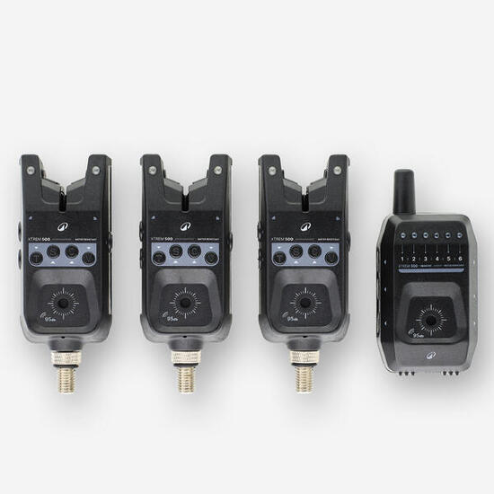 Kit Carpfishing Xtrem 500 3 Detectores Picada + Central