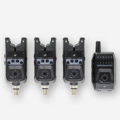 Kit Carpfishing Xtrem 500 3 Detectores Picada + Central