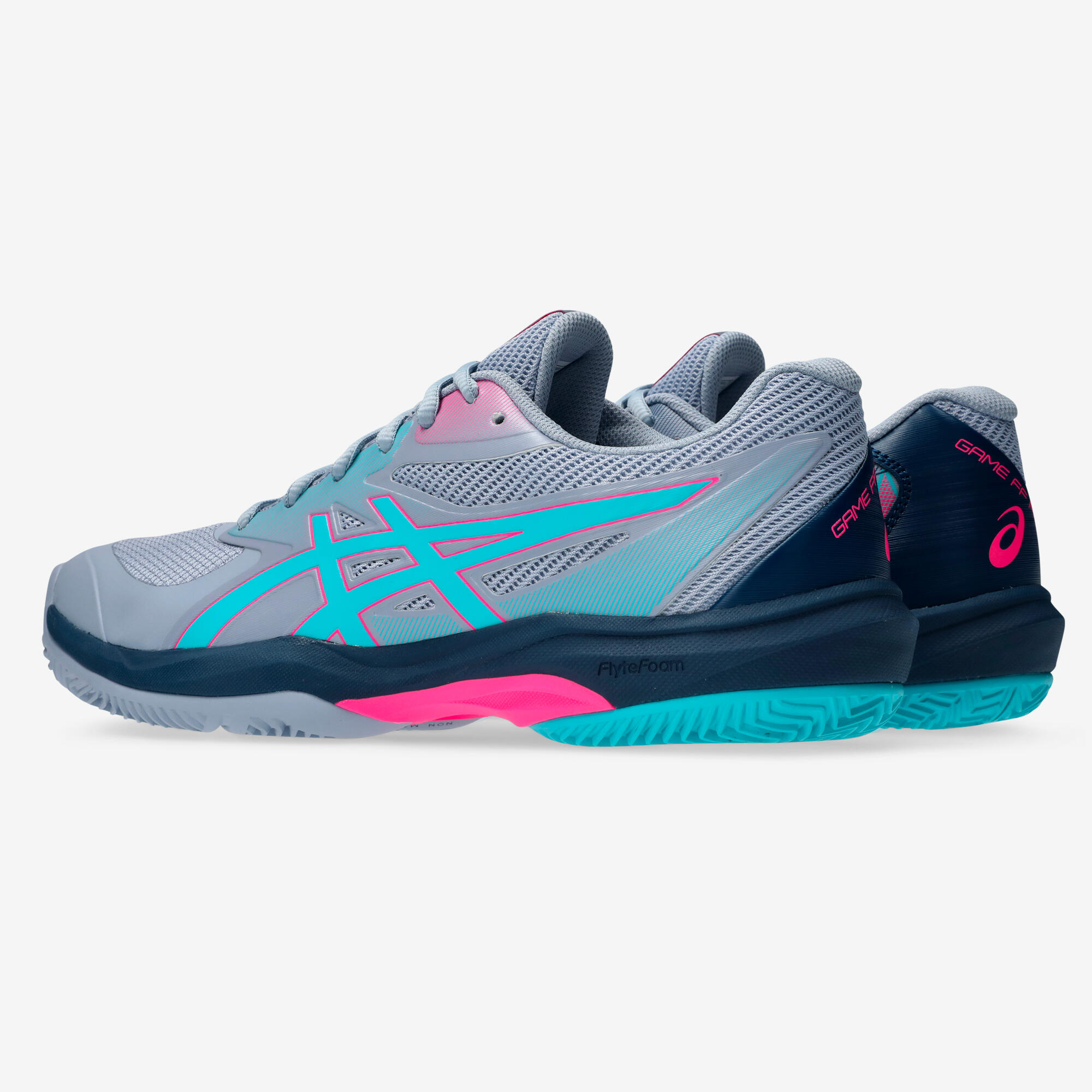 Padelschoenen voor heren Game FF grijs/blauw/roze 5/7