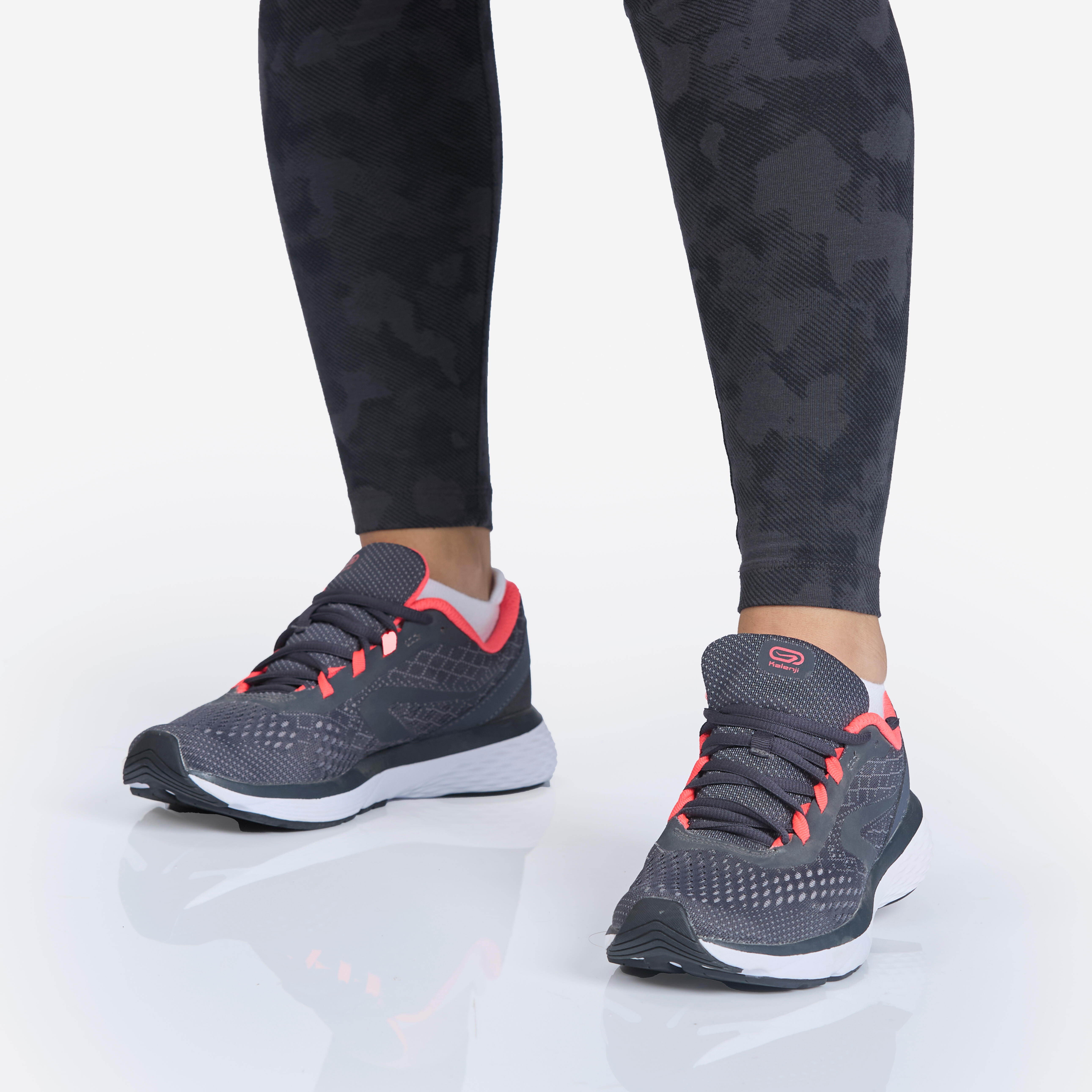 Women's Fitness Cotton Leggings 500 - Dark Grey