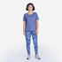 Women's Cotton Fitness Leggings - Blue