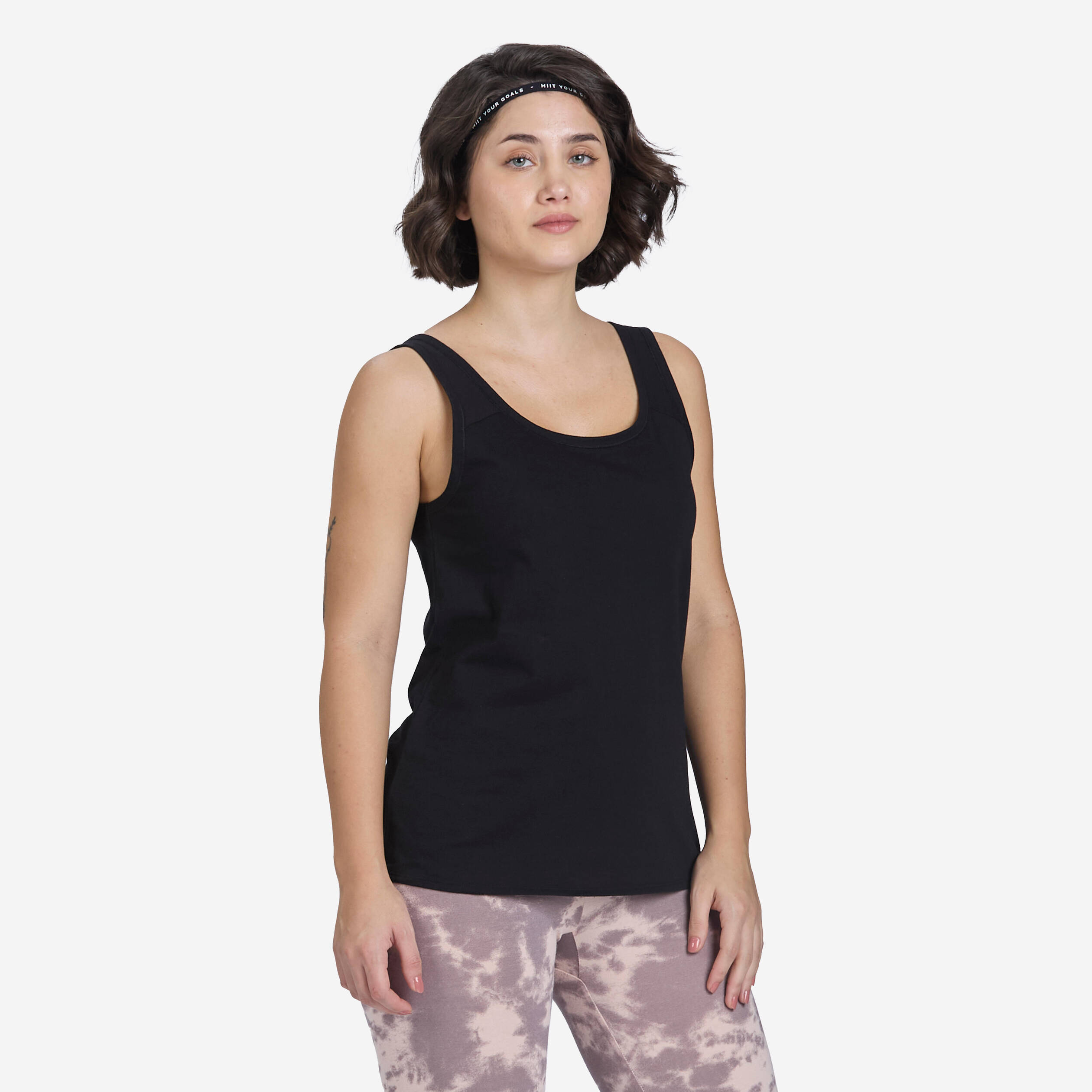 Women's Cotten Crew Neck Tank Top 100