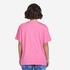 Oversized Women's Graphic T-Shirt 520 - Lotus Pink
