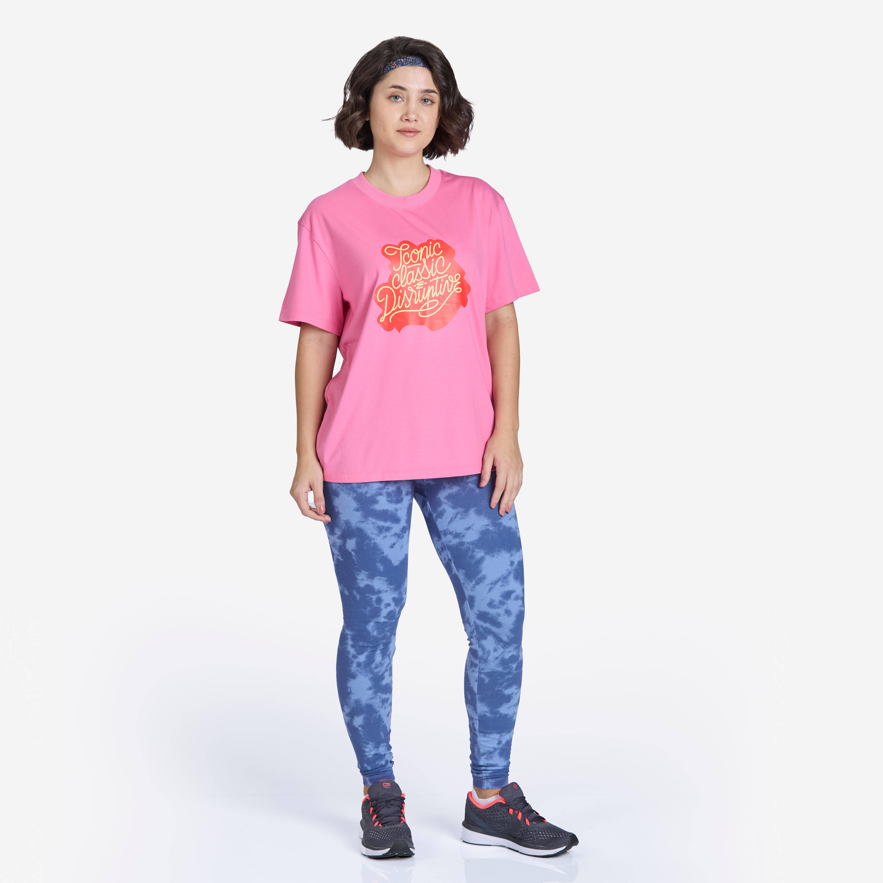 Oversized Women's Graphic T-Shirt 520 - Lotus Pink -  3