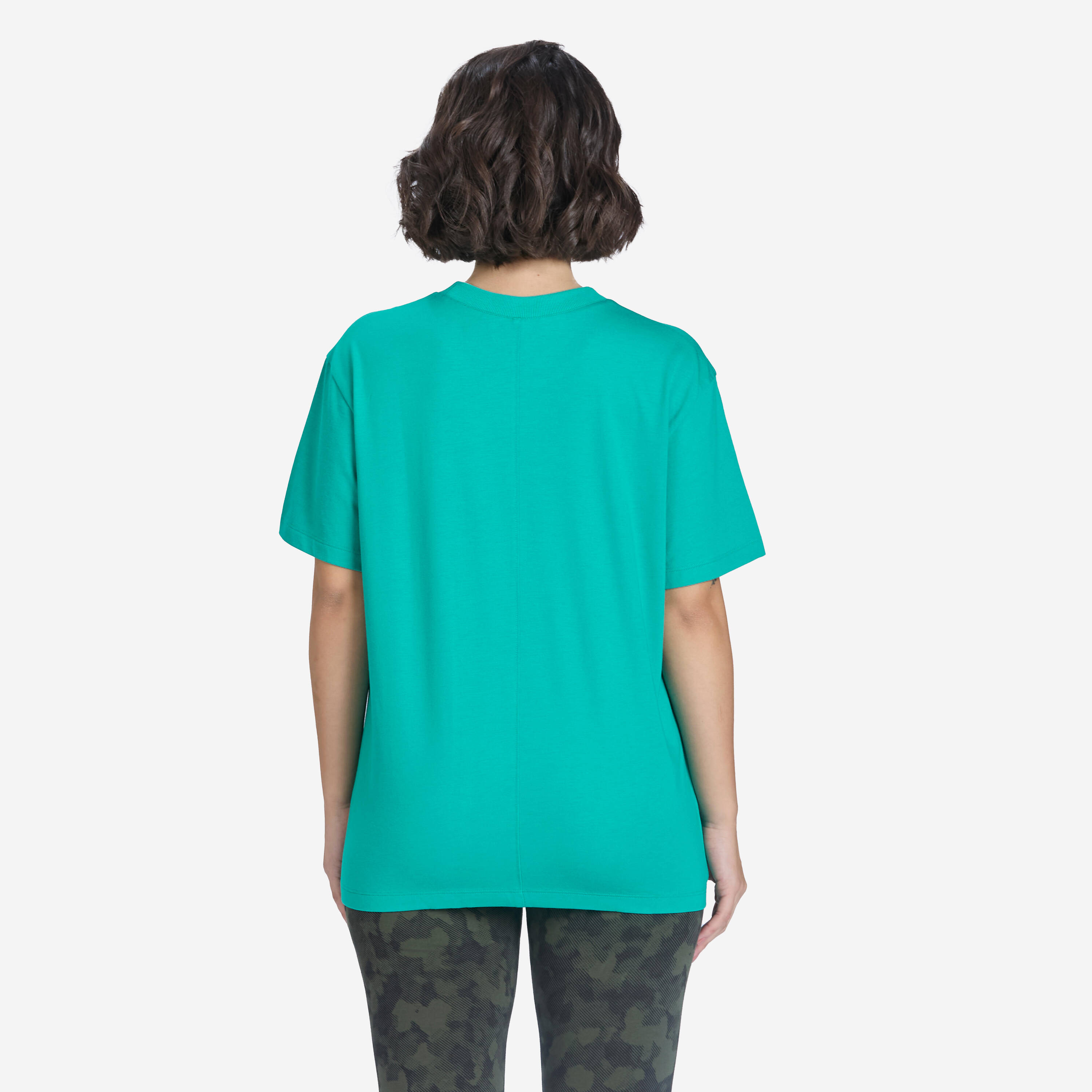 Oversized Women's Graphic T-Shirt 520 - Emerald Blue -  2