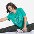 Oversized Women's Graphic T-Shirt 520 - Emerald Blue