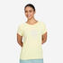 Crew Neck Soft Women's T- Shirt 500- Pale Yellow