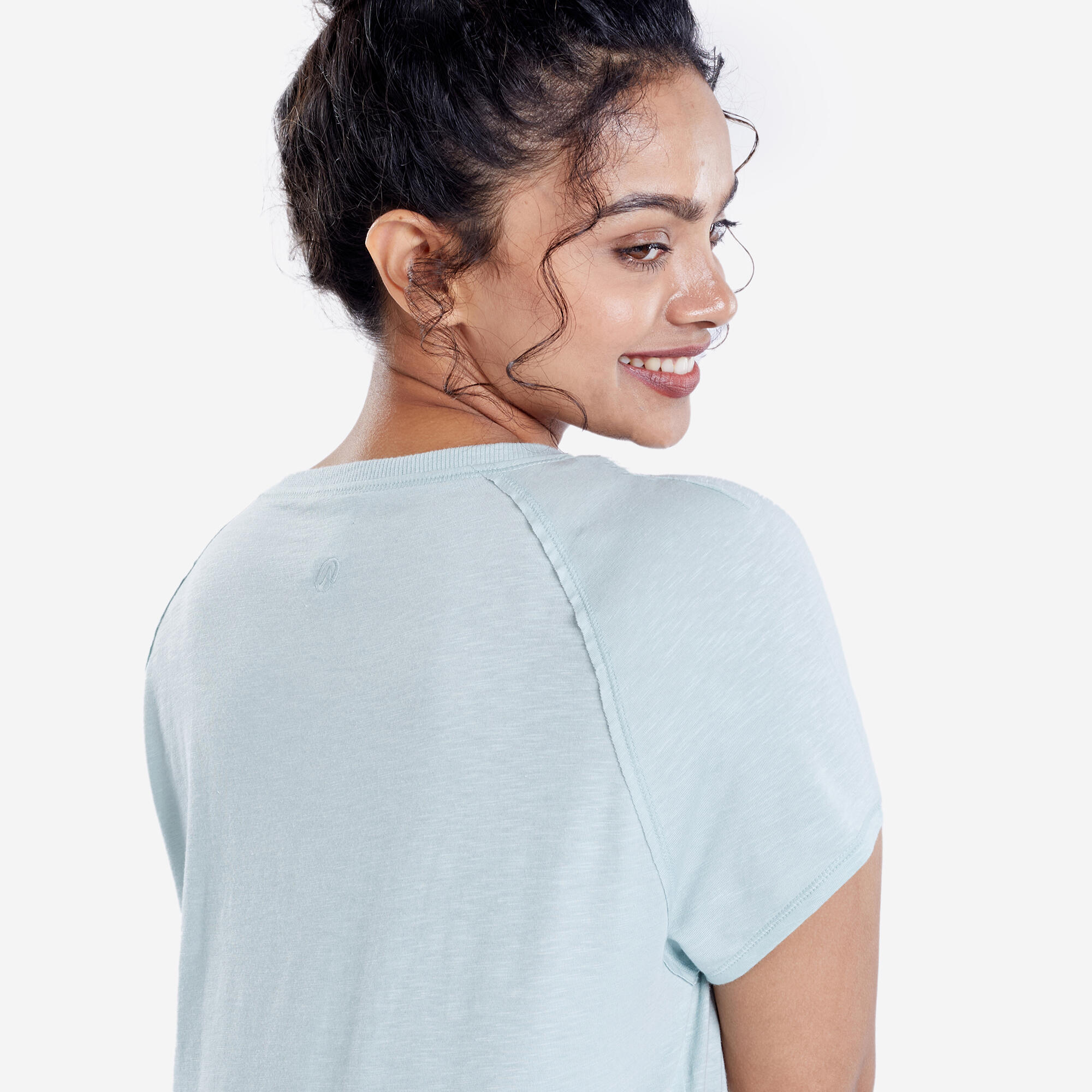 Soft Short-Sleeved T-Shirt 500 - Celadon Green