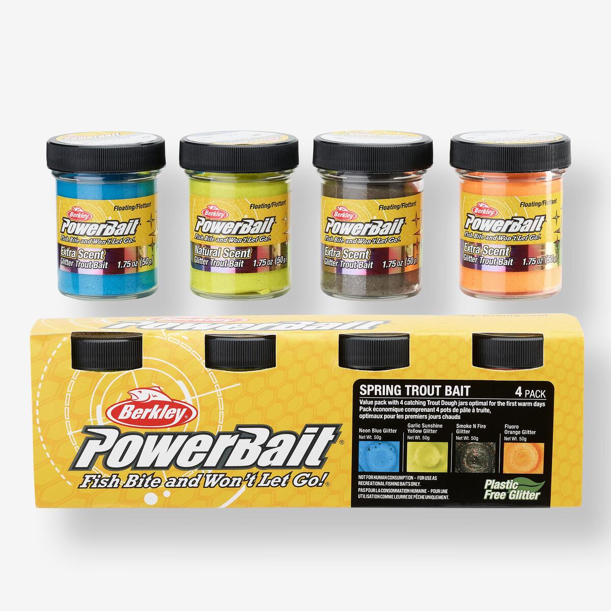 Pate a truite peche de la truite en etang aux appats Pack Printemps 4 Pcs