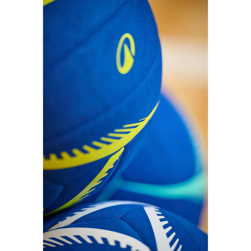 Ballon de volley-ball - vb500 soft 230/250 g bleu et jaune
