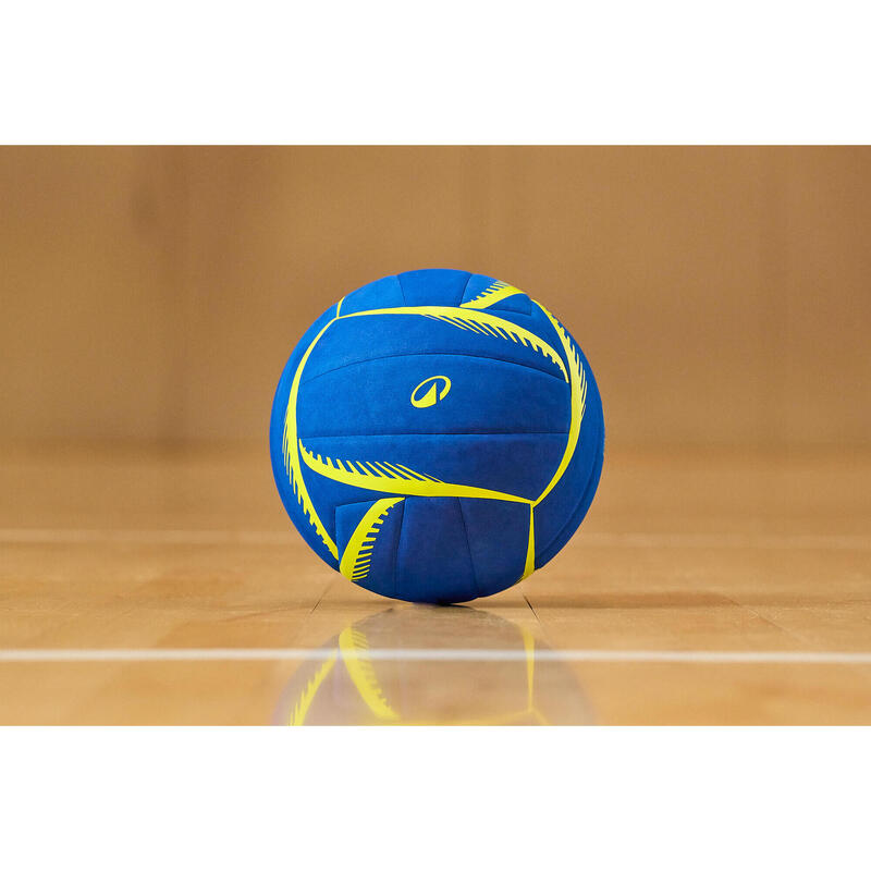 Ballon de volley-ball - vb500 soft 230/250 g bleu et jaune
