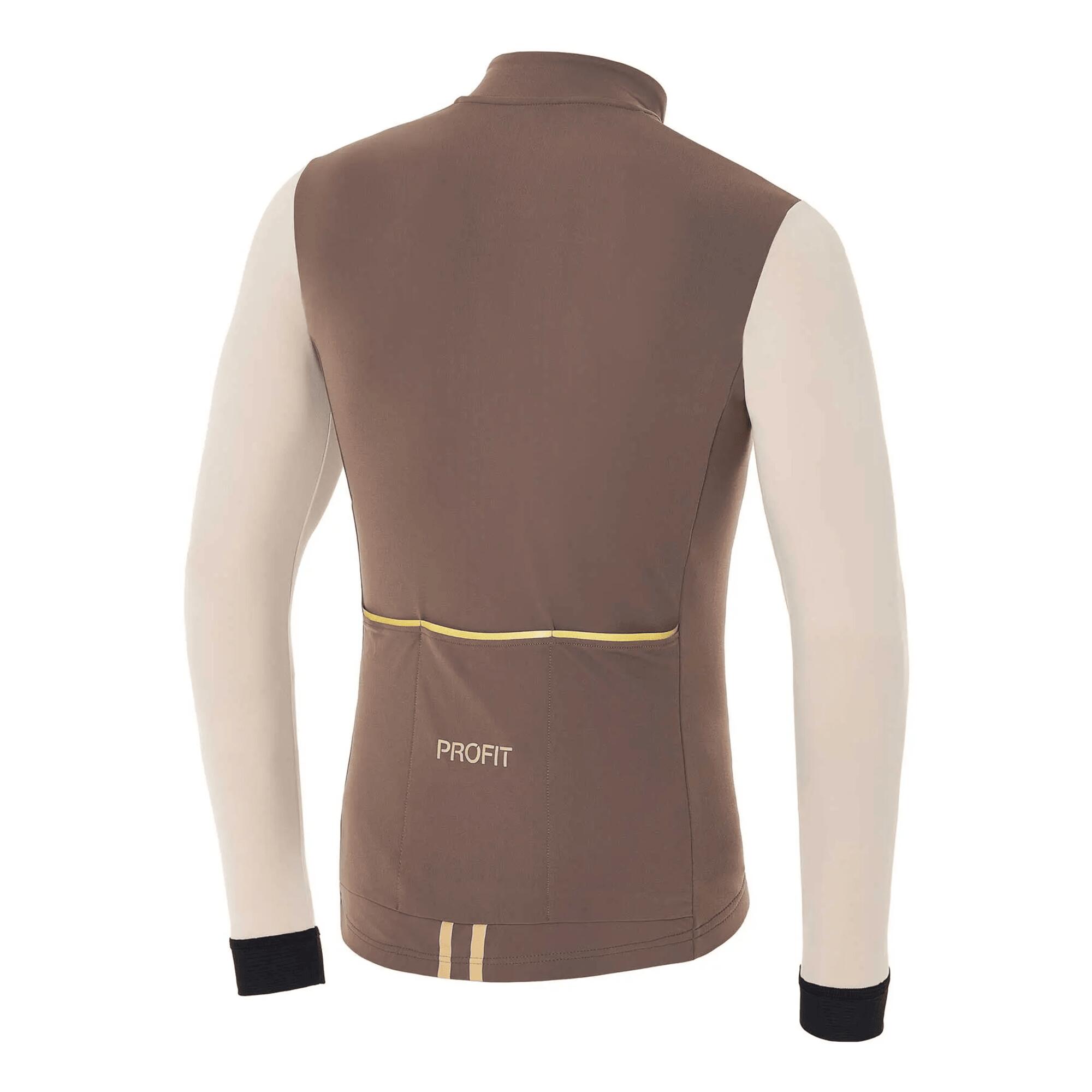 Maillot ciclismo manga larga hombre Spiuk Profit Ultralight Marrón 2/3
