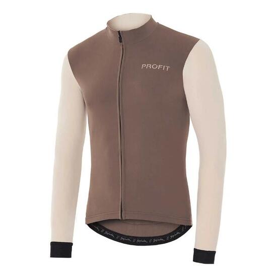 Maillot ciclismo manga larga hombre Spiuk Profit Ultralight Marrón