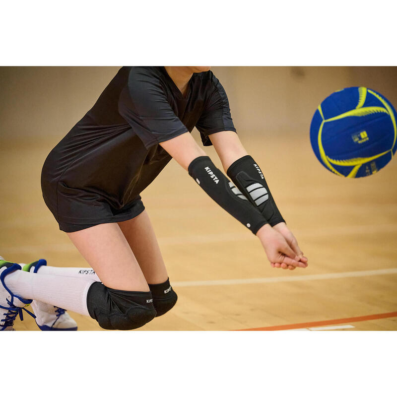 Manchons de volley-ball - VAP100 noirs et blancs