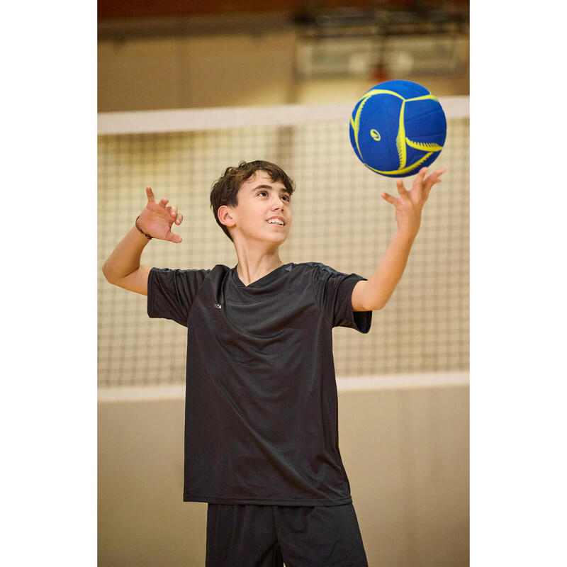 Ballon de volley-ball - vb500 soft 230/250 g bleu et jaune