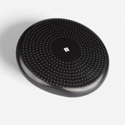 Coussin d'équilibre fitness réversible et modulable, noir