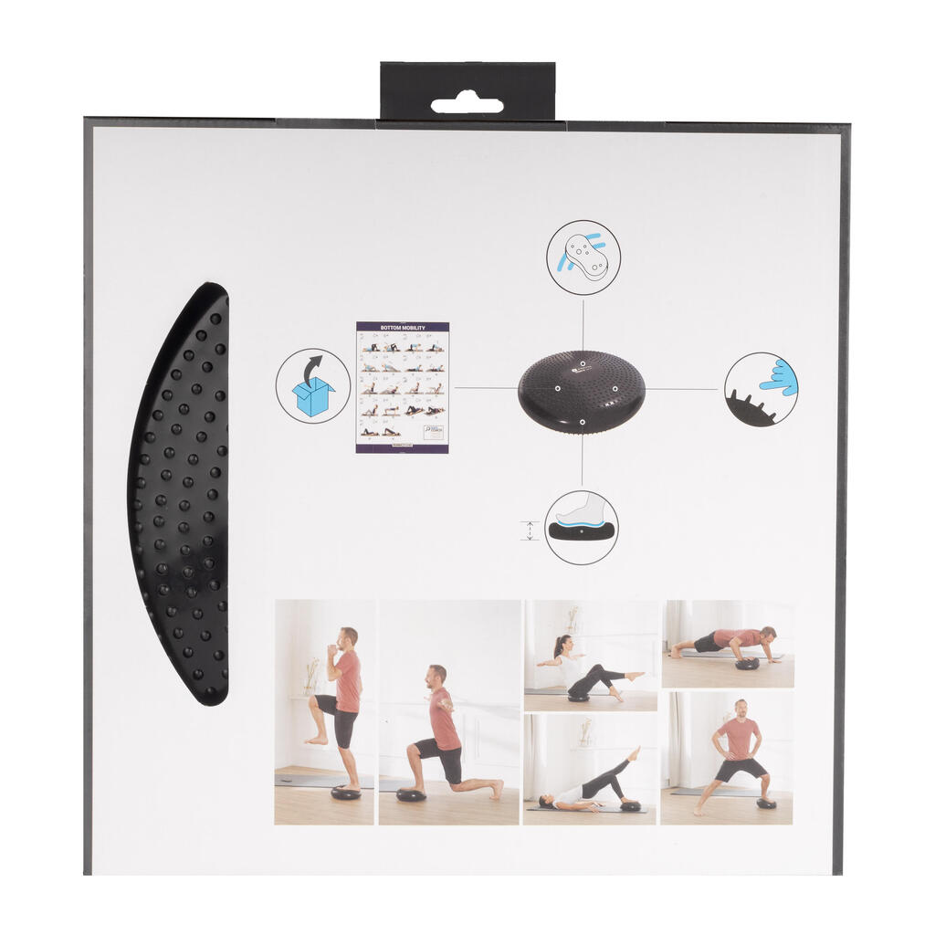 Coussin d'équilibre fitness réversible et modulable