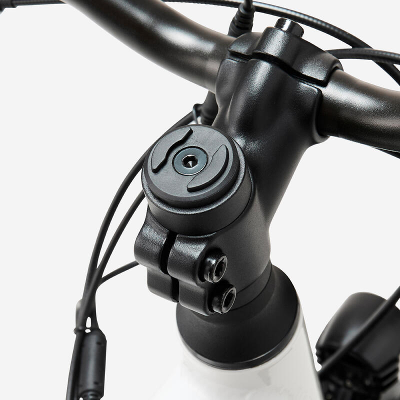 Vélo tout chemin électrique cadre bas, e-actv 100 gris perle