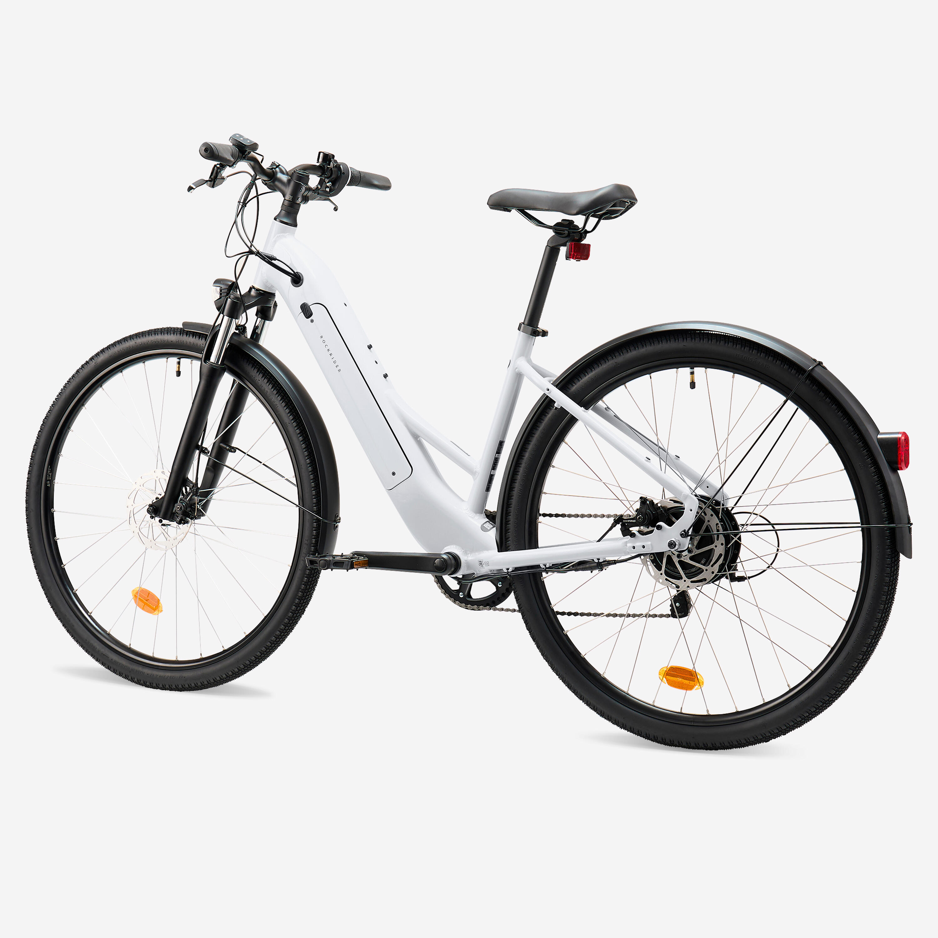 ROCKRIDER Trekingový elektrobicykel E-ACTV 100 sivý L-XL · záber 3