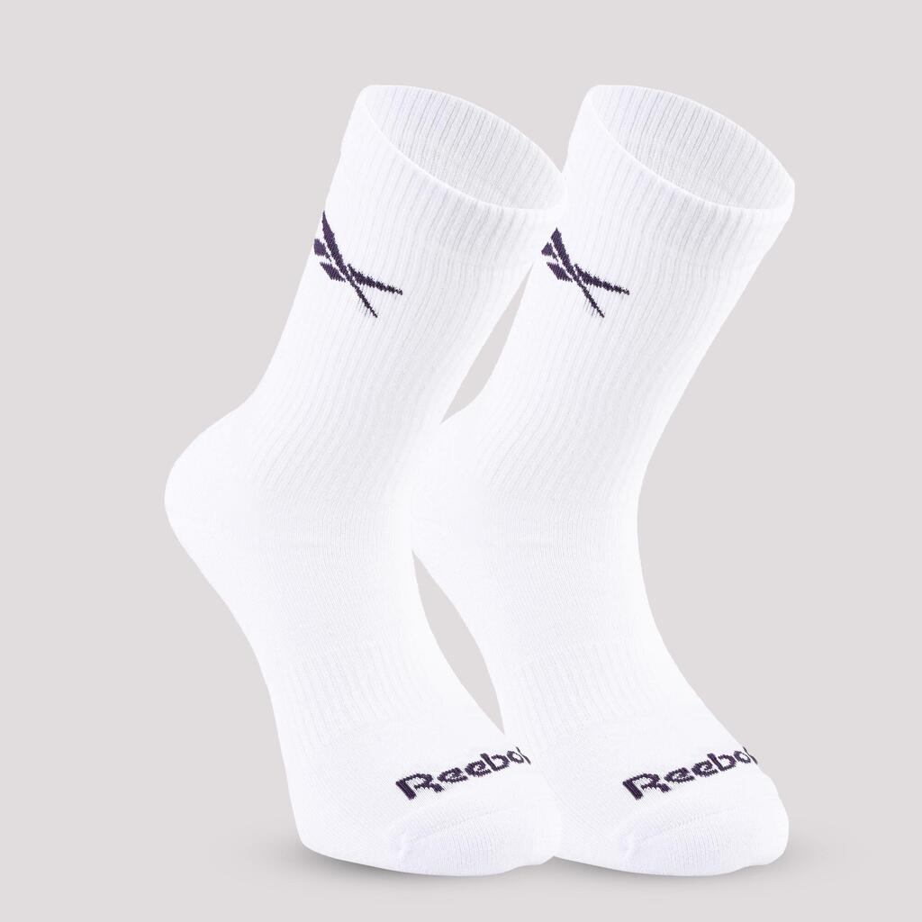 Mid-Calf Fitness Socks Tri-Pack - Black