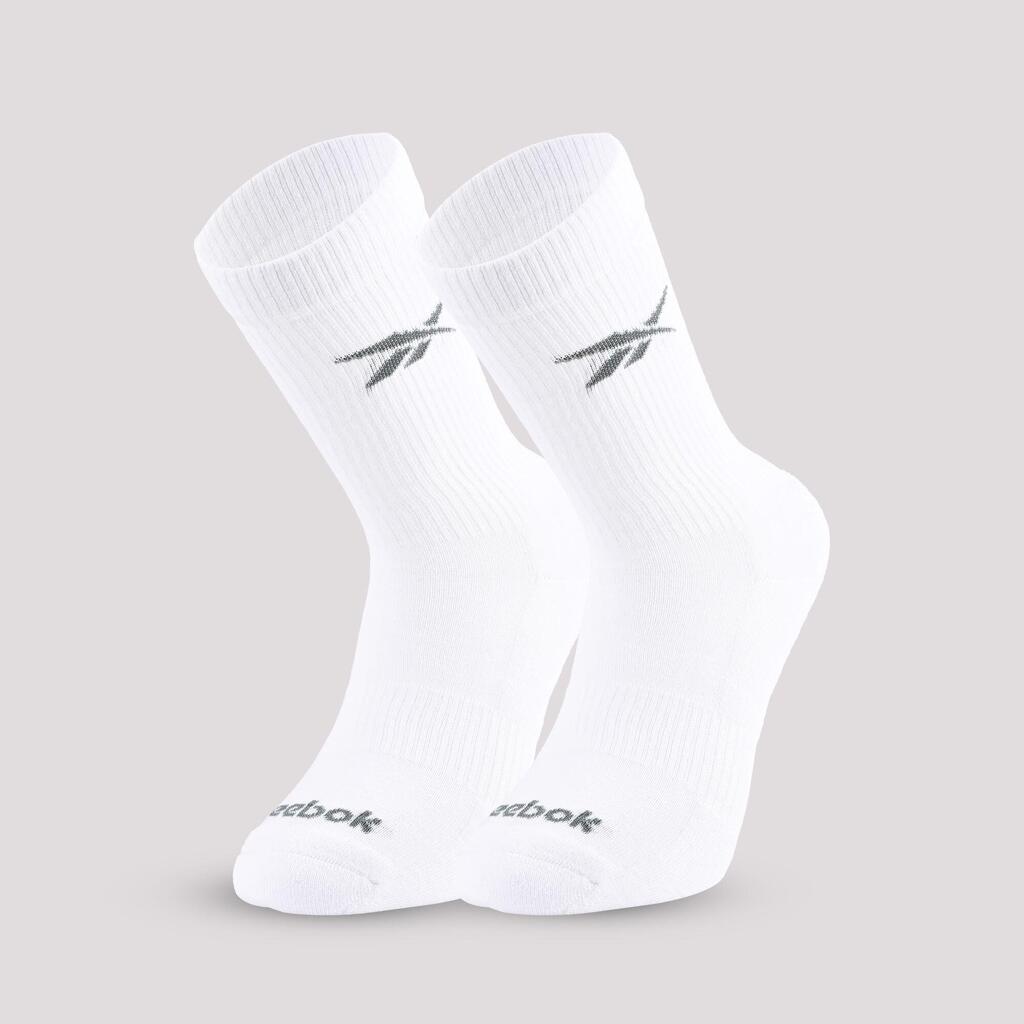 Mid-Calf Fitness Socks Tri-Pack - Black