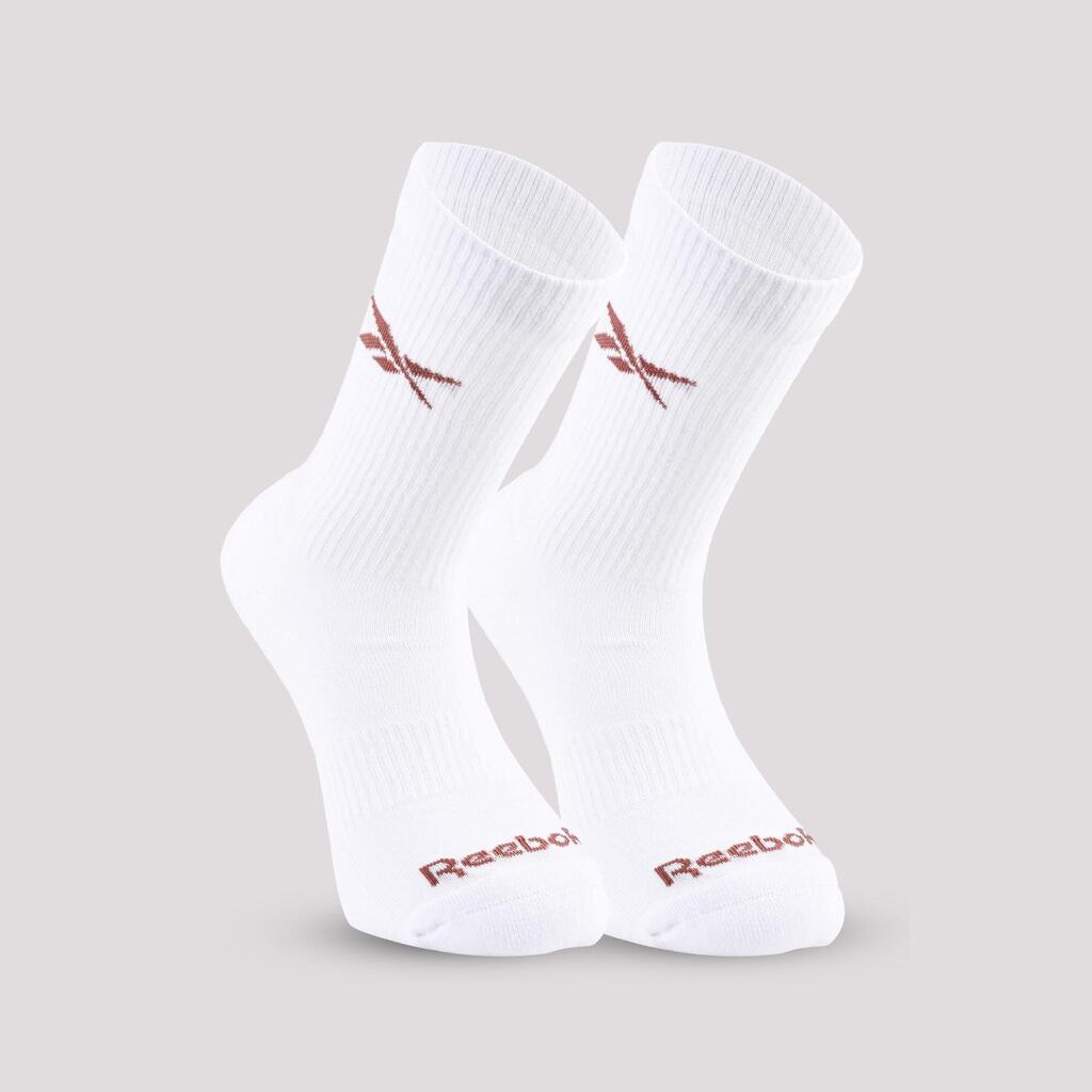 Mid-Calf Fitness Socks Tri-Pack - Black