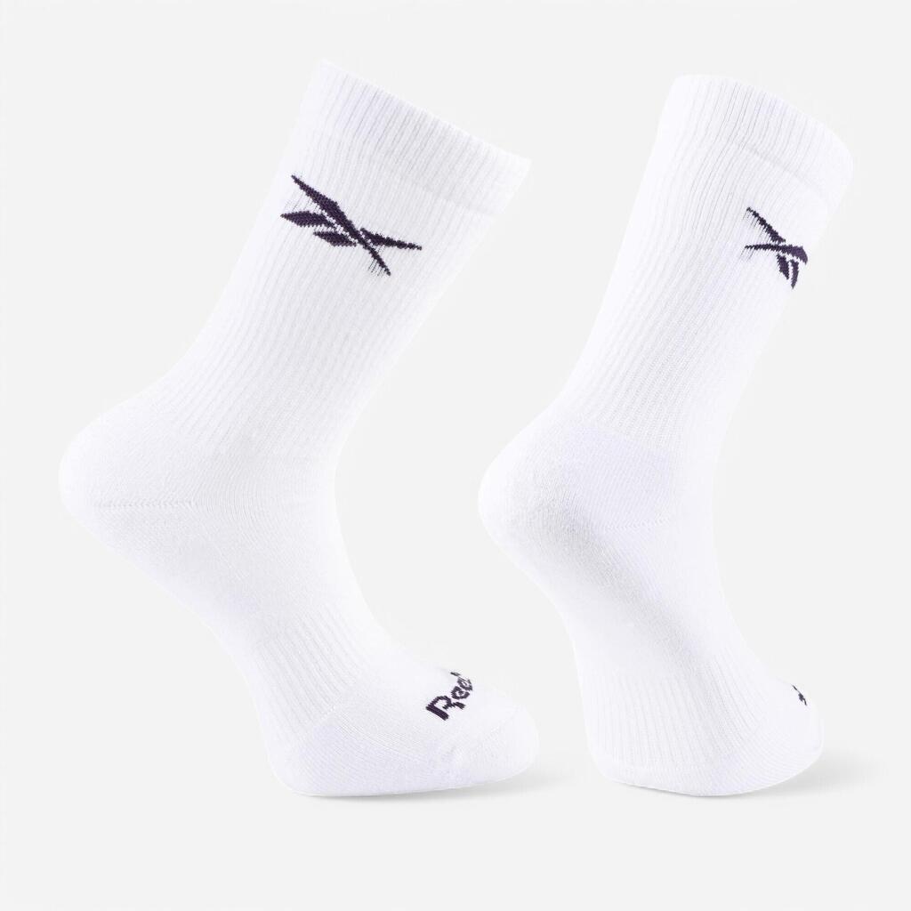Mid-Calf Fitness Socks Tri-Pack - Black