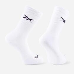 Lots de 3 paires de chaussettes de fitness mi-mollet, blanches