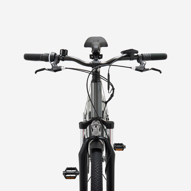 Bicicleta de Trekking Elétrica Quadro Alto E-Actv 100 Cinzento-Antracite