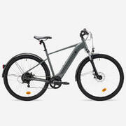 Bicicleta de Trekking Elétrica Quadro Alto E-Actv 100 Cinzento-Antracite