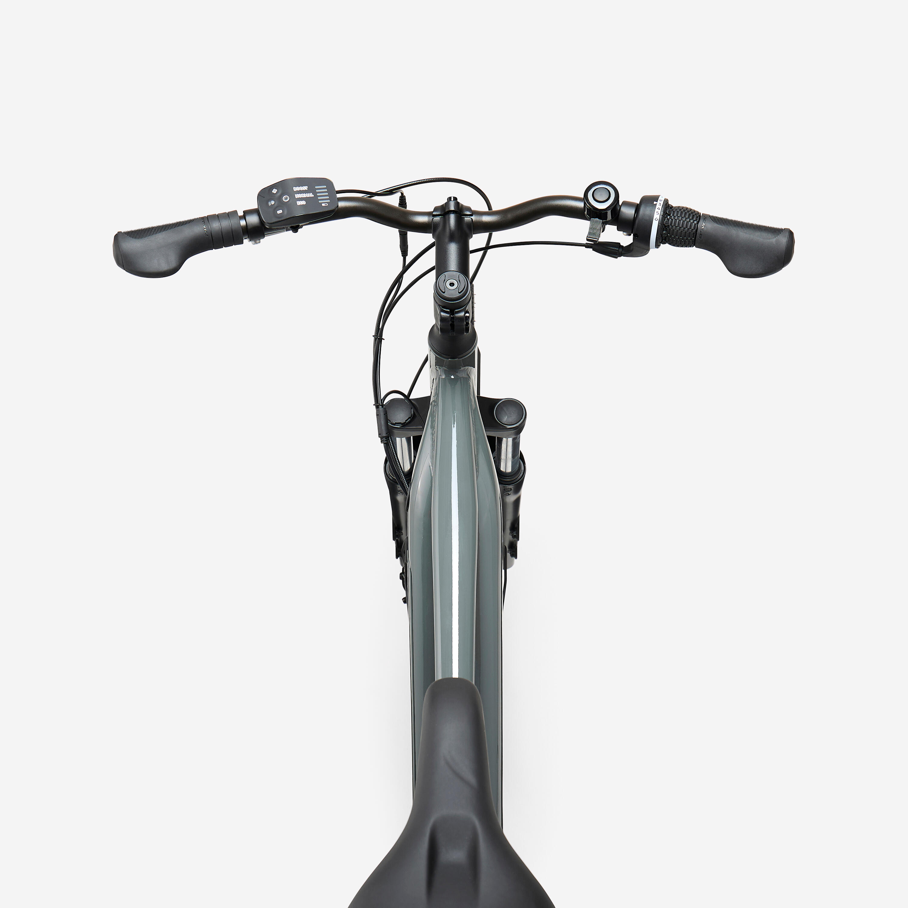 ROCKRIDER Trekingový elektrobicykel E-ACTV 100 vysoký rám antracitový L-XL · záber 5