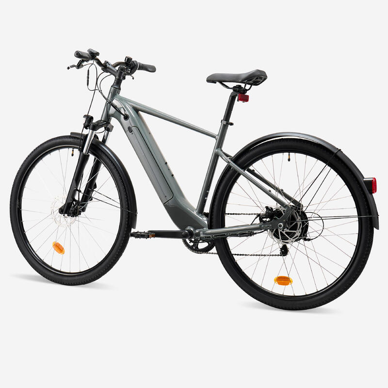 Bicicleta de Trekking Elétrica Quadro Alto E-Actv 100 Cinzento-Antracite