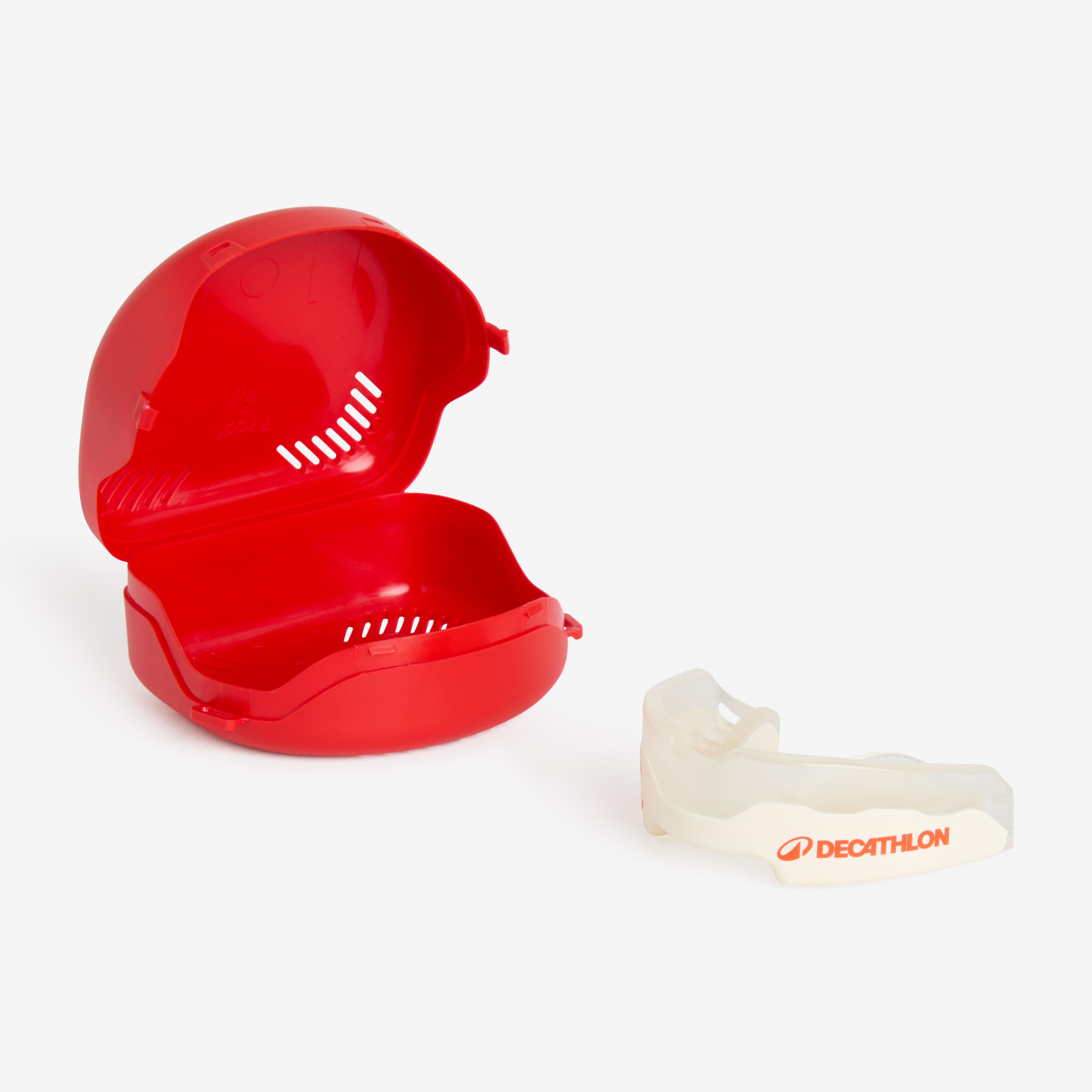 Protecție dentară rugby adulți - MG500 Decathlon | Canterbury Alb-roșu